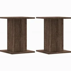 Plantestativer^Plantestativer 2 stk. - Slidstærkt konstrueret træ | Størrelse: 30x30x40 cm | Farve: Brun eg