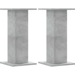 Plantestativer^Plantestativer 2 stk. - Stabilt konstrueret træ | Farve: Betongrå | Størrelse: 30x30x60 cm
