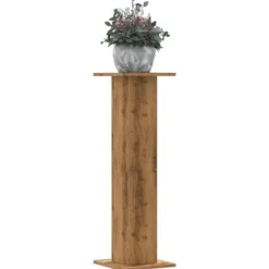 Plantestativer^Plantestativer 2 stk. - Stabilt konstrueret træ | Størrelse: 30x30x95 cm | Farve: Egetræsfarve