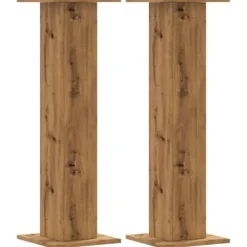 Plantestativer^Plantestativer 2 stk. - Stabilt konstrueret træ | Størrelse: 30x30x95 cm | Farve: Egetræsfarve