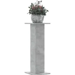 Plantestativer^Plantestativer 2 stk. - Stabilt trædesign | Størrelse: 30x30x80 cm | Farve: Betongrå