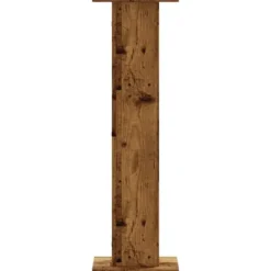 Plantestativer^Plantestativer 2 stk. - Stabilt konstrueret træ | Størrelse: 30x30x95 cm | Farve: Antik træ