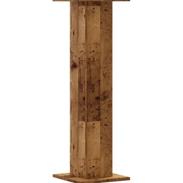 Plantestativer^Plantestativer 2 stk. - Stabilt konstrueret træ | Størrelse: 30x30x95 cm | Farve: Antik træ