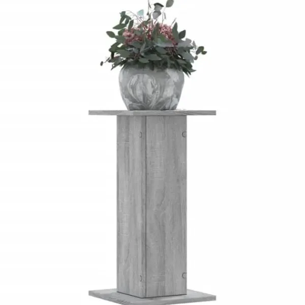 Plantestativer^Plantestativer 2 stk. - Stabilt konstrueret træ | Farve: Grå sonoma-eg | Størrelse: 30x30x60 cm