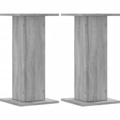Plantestativer^Plantestativer 2 stk. - Stabilt konstrueret træ | Farve: Grå sonoma-eg | Størrelse: 30x30x60 cm