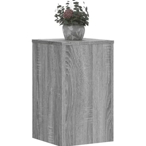 Plantestativer^Plantestativer 2 stk. - Stabilt konstrueret træ | Farve: Grå Sonoma-eg | Størrelse: 30x30x50 cm