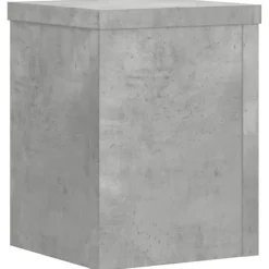 Plantestativer^Plantestativer 2 stk. - Stabilt træ design til planter | Størrelse: 15x15x20 cm | Farve: Betongrå