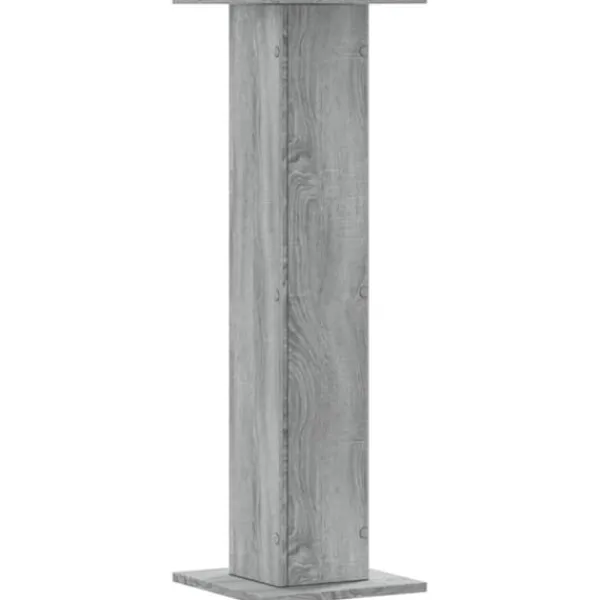 Plantestativer^Plantestativer 2 stk. - Stabilt konstrueret træ | Farve: Grå Sonoma-eg | Størrelse: 30x30x95 cm
