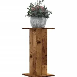 Discount Plantestativer 2 stk. i antikt træ - Slidstærk og stabil | Størrelse: 30x30x60 cm Plantestativer