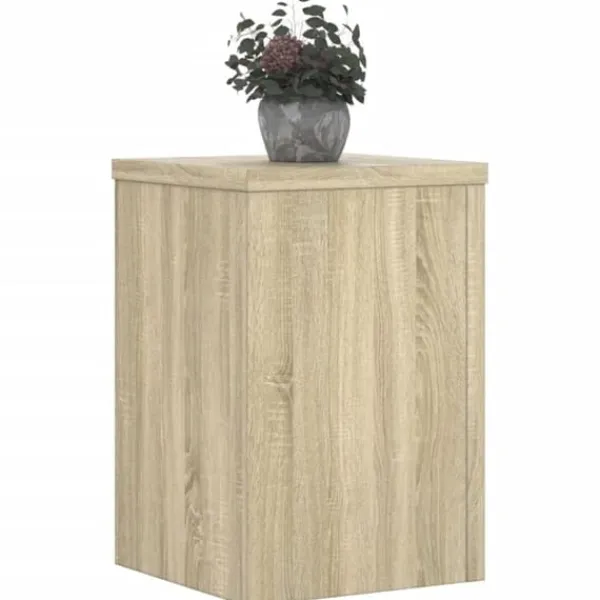 Plantestativer^Plantestativer 2 stk. i konstrueret træ - Slidstærkt & stabilt | Størrelse: 20x20x30 cm | Farve: Sonoma-eg