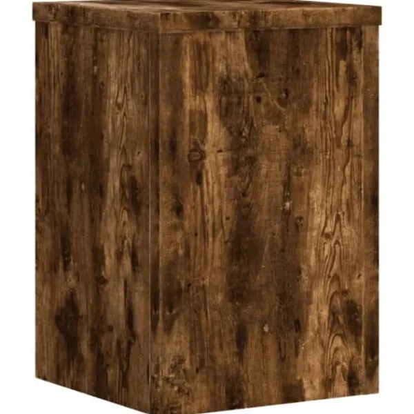 Plantestativer^Plantestativer 2 stk. i konstrueret træ - Slidstærkt design | Størrelse: 20x20x30 cm | Farve: Røget eg