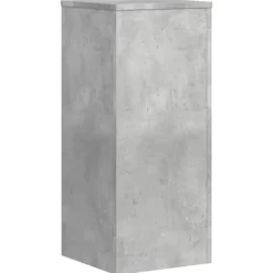 Outlet Plantestativer 2 stk. i konstrueret træ - Slidstærk design | Størrelse: 30x30x70 cm | Farve: Betongrå Plantestativer