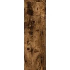 Best Plantestativer 2 stk. i konstrueret træ - Tidløst design | Størrelse: 25x25x80 cm | Farve: Røget eg Plantestativer