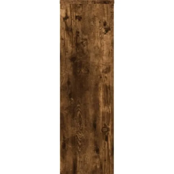 Best Plantestativer 2 stk. i konstrueret træ - Tidløst design | Størrelse: 25x25x80 cm | Farve: Røget eg Plantestativer