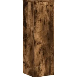 Best Plantestativer 2 stk. i konstrueret træ - Tidløst design | Størrelse: 25x25x80 cm | Farve: Røget eg Plantestativer