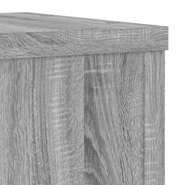 Outlet Plantestativer 2 stk. til indendørs brug - Stabilt konstrueret træ | Farve: Grå sonoma-eg | Størrelse: 25x25x80 cm Plantestativer