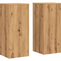 Plantestativer^Plantestativer i 2 stk. - Stabilt og slidstærkt funktionelt design | Størrelse: 30x30x70 cm | Farve: Egetræsfarvet