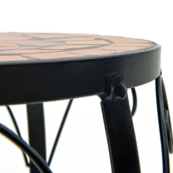 Plantestativer i keramik - Mosaikdesign, 3 stk. | Farve: Terracotta Plantestativer