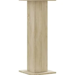 Best Plantestativer i 2-pak - Hule træstativ | Størrelse: 30x30x80 cm | Farve: Sonoma-eg Plantestativer