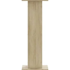 Best Plantestativer i 2-pak - Hule træstativ | Størrelse: 30x30x80 cm | Farve: Sonoma-eg Plantestativer
