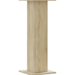 Best Plantestativer i 2-pak - Hule træstativ | Størrelse: 30x30x80 cm | Farve: Sonoma-eg Plantestativer