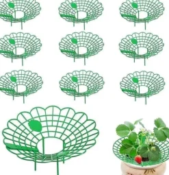 Krukker & Plantebeholdere^Plantestøtte til jordbær, grøntsager og andre planter - Jordbærholder 10-pak