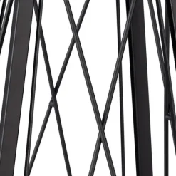 Planteunderstøttelse Obelisk, 132x36x34 cm, Sort Krukker & Plantebeholdere