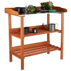 Plantningsbænke^Plantningsbord, 87.5x91.8x41.5 cm, Orange