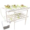 Clearance Plantningssystem, 2 niveauer, 72 plantningshuller,HVID Kit Til Plante- & Urtedyrkning