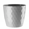 Krukker & Plantebeholdere^Plastik rund urtepotte grå 12 cm Cristal