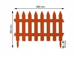 Havedekorationer^Plastikhegn 3,2 m terrakotta