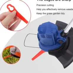 Online Plastreserveknive, 50/100 stk. plæneklipperknive, plastplæneklipperknive, plastplæneklipperknive til have- og kanttrimmere Havemaskiner