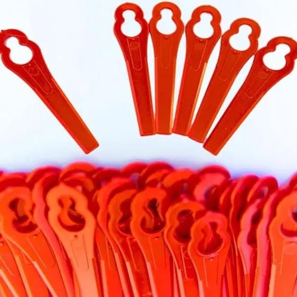Online Plastreserveknive, 50/100 stk. plæneklipperknive, plastplæneklipperknive, plastplæneklipperknive til have- og kanttrimmere Havemaskiner