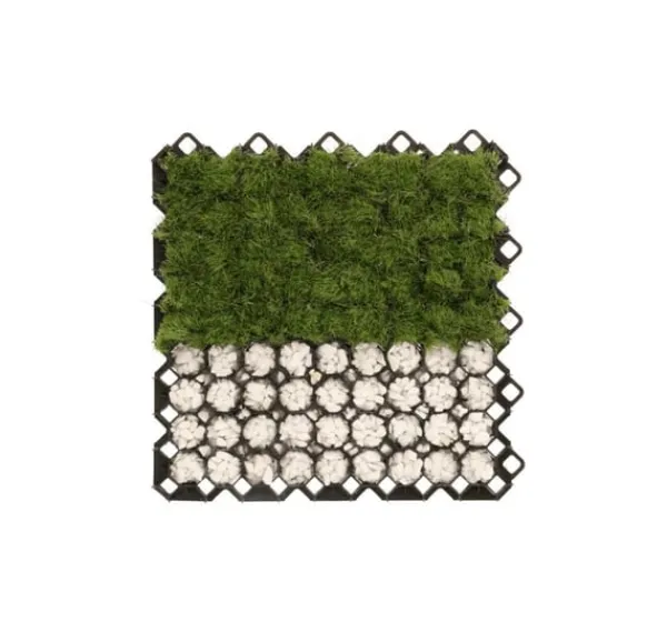 Havedekorationer^Plastudlægger MULTI GRID sort, højde 40mm / 600x600mm