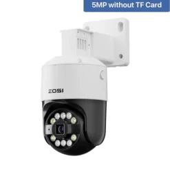 Discount PoE IP Sikkerhedskamera, 5MP Ultra HD, Vejrbestandigt Design,5MP Sikkerhedsmonitorer & Videokameraer