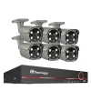 Sikkerhedsmonitorer & Videokameraer^POE Kamera System, 5MP Opløsning, AI Ansigtsgenkendelse, Ingen, 8CH 6 stk Kamera 5MP