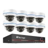 Sikkerhedsmonitorer & Videokameraer^POE NVR CCTV-system, 5MP indendørs dome audio IP-kamera, fjernvideo sikkerhed., , None, 8CH NVR and 8 Camera