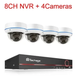 Best POE NVR CCTV-system, 5MP indendørs dome audio IP-kamera, fjernvideo sikkerhed., , None, 8CH NVR and 4 Camera Sikkerhedsmonitorer & Videokameraer