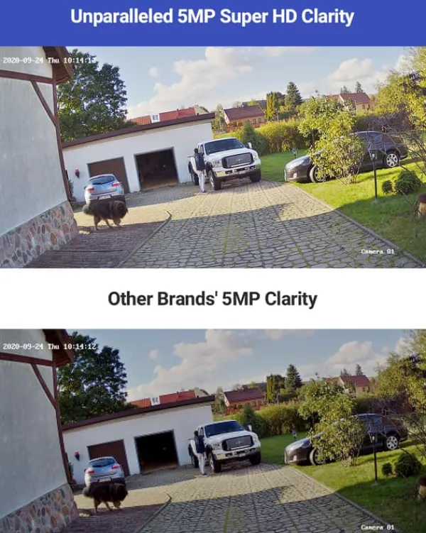 Best POE Sikkerhedskameraer, 5MP Opløsning, Vandal-Proof Design Sikkerhedsmonitorer & Videokameraer