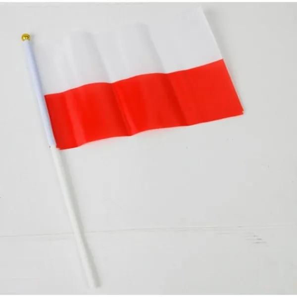 Best Polens hvide og røde flag 12 stk. 15,5 x 21,3 cm | 0011 Flag & Vindposer