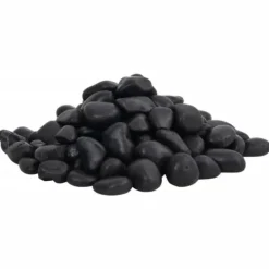 Havesten & Trædesten^Polerede småsten 10 kg til akvarium og dekoration | Farve: Sort | Størrelse: 2-5 cm