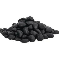 Best Polerede småsten til akvarium og dekoration - 25 kg | Farve: Sort | Størrelse: 2-5 cm Havesten & Trædesten
