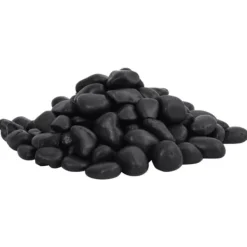 Outlet Polerede småsten til akvarium og dekoration - 25 kg | Farve: Sort | Størrelse: 2-5 cm Havesten & Trædesten