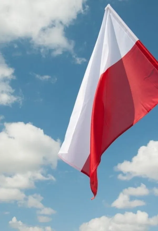 Flag & Vindposer^Polsk flag 112x75 hvid og rød