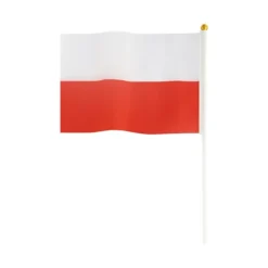 New Polsk flag 30x45cm med en 60cm pind 10 stk | YH-PF60 Flag & Vindposer