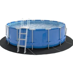Pool- & Spatilbehør^Pool Bundark i Polyester Geotekstil Ø 428 cm | Farve: Sort