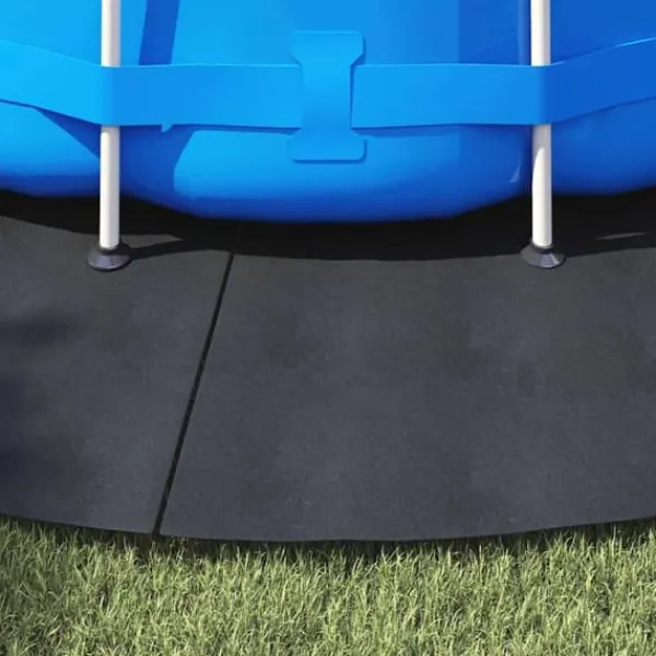 Pool- & Spatilbehør^Pool Bundark i sort Ø 458 cm - Polyester geotekstil til sikkerhed & stil | Farve: Sort | Størrelse: Ø 458 cm
