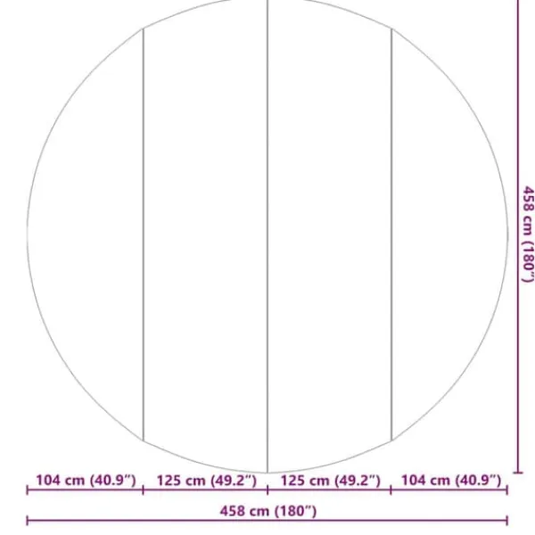Pool- & Spatilbehør^Pool Bundark i sort Ø 458 cm - Polyester geotekstil til sikkerhed & stil | Farve: Sort | Størrelse: Ø 458 cm