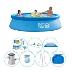 Pooler^Pool bundt - 8 stk - Intex Easy Set Rund 305x76 cm