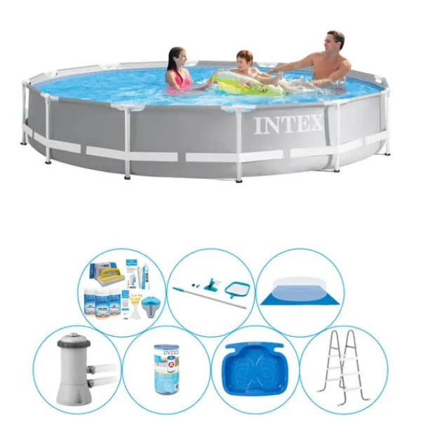 Pooler^Pool bundt - 8 stk - Intex Easy Set Rund 366x76 cm
